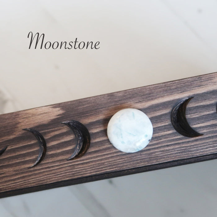 Crystal Moon Phase Engraved Tarot Crystal Box - coppermoonboutique