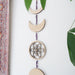 Light Wood Seed Of Life Crystal Moon Phase Wall Hanging - coppermoonboutique