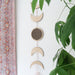 Light Wood Flower Of Life Crystal Moon Phase Wall Art - coppermoonboutique