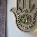 Light Wood Hamsa Hand Wall Lamp - coppermoonboutique