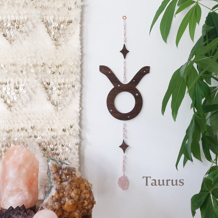 Zodiac Crystal Wall Hangings - coppermoonboutique