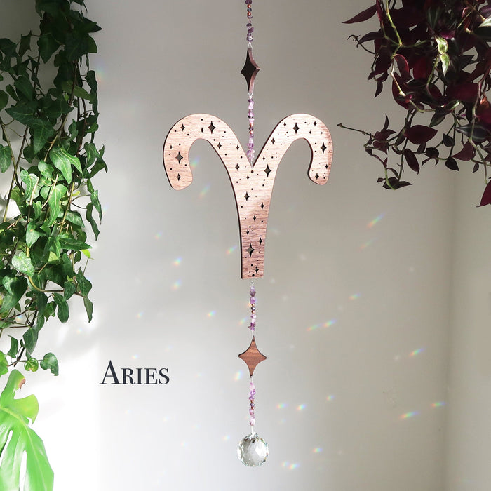 Zodiac Crystal Suncatchers - coppermoonboutique