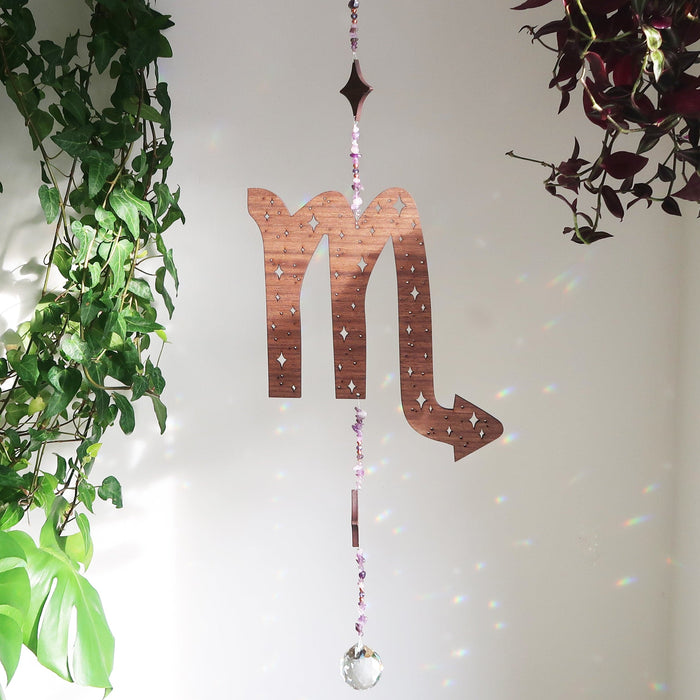 Zodiac Crystal Suncatchers - coppermoonboutique