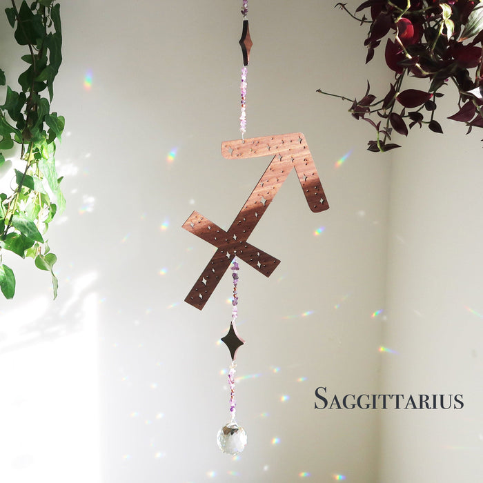 Zodiac Crystal Suncatchers - coppermoonboutique