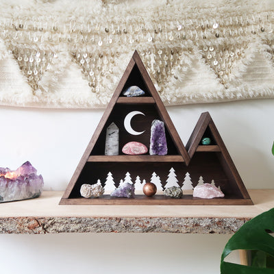 Forest and Moon Mountain shelf - coppermoonboutique