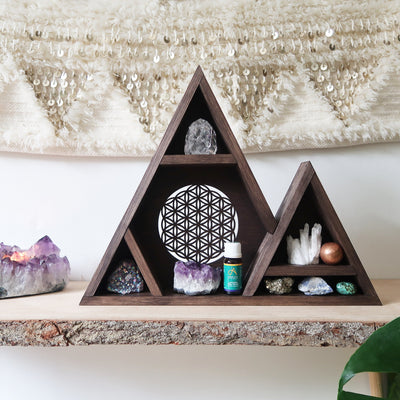 Flower Of Life Crystal Shelf - coppermoonboutique