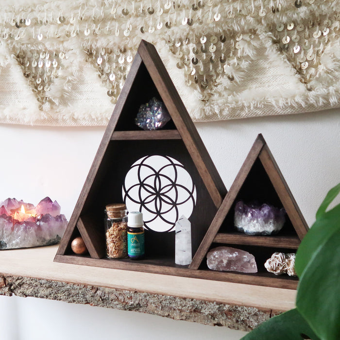 Seed Of Life crystal mountain shelf - coppermoonboutique