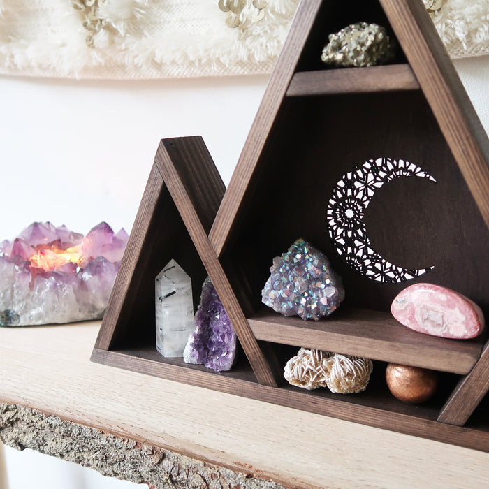 Mandala Moon Crystal Shelf - coppermoonboutique
