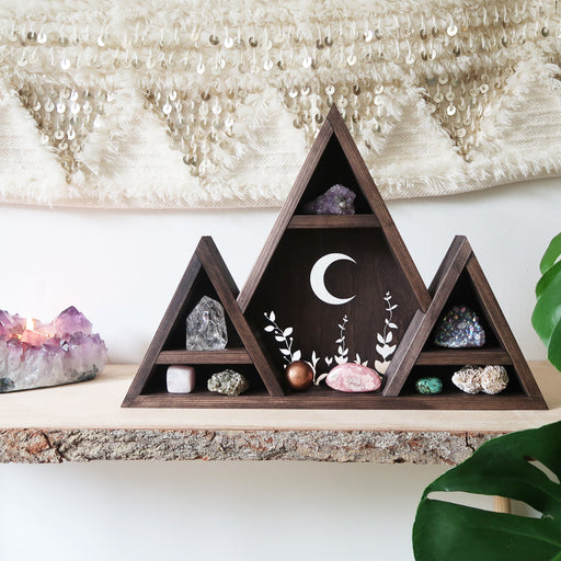 Botanical Moon Mountain Crystal Shelf - coppermoonboutique