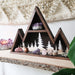 Geometric triangle shelf, forest display shelf - coppermoonboutique