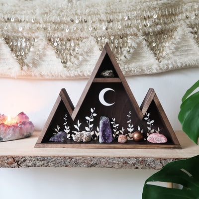 Botanical Moon Mountain Crystal Shelf - coppermoonboutique