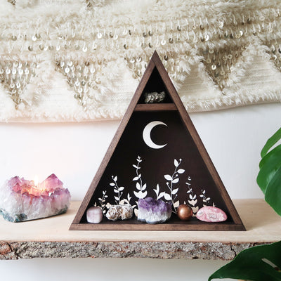 Botanical Moon Crystal Shelf - coppermoonboutique