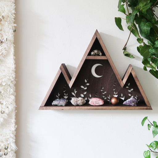 Botanical Moon Mountain Crystal Shelf - coppermoonboutique