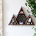 Flower Of Life triple mountain crystal shelf - coppermoonboutique
