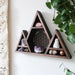 Flower Of Life triple mountain crystal shelf - coppermoonboutique