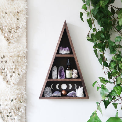 Triangle Moon Phase Shelf - coppermoonboutique