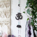Lotus, OM and Moon Rainbow Gemstone Wall Hanging - coppermoonboutique