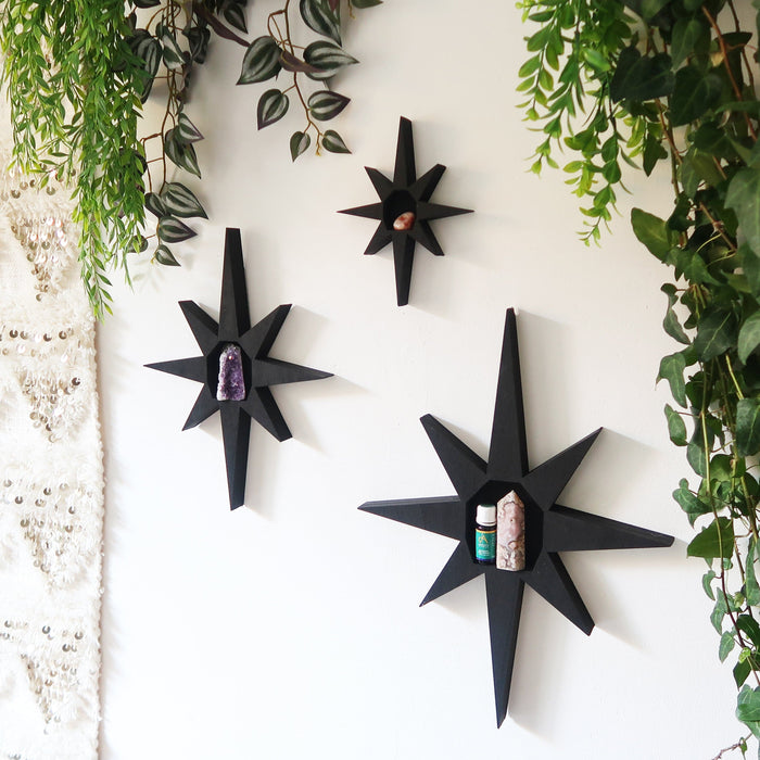 Star Wooden Crystal Shelf