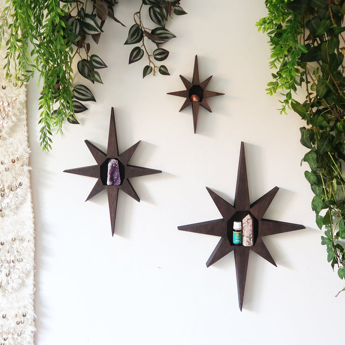 Star Wooden Crystal Shelf