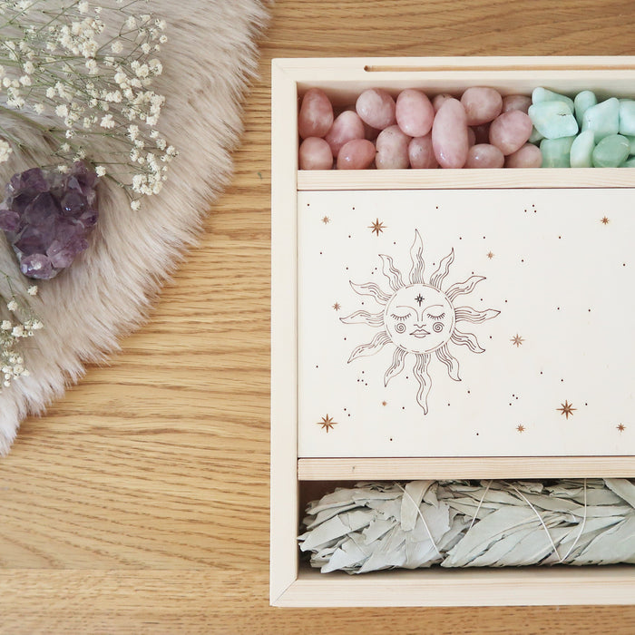 Sun & Moon Oracle Display Tarot Box