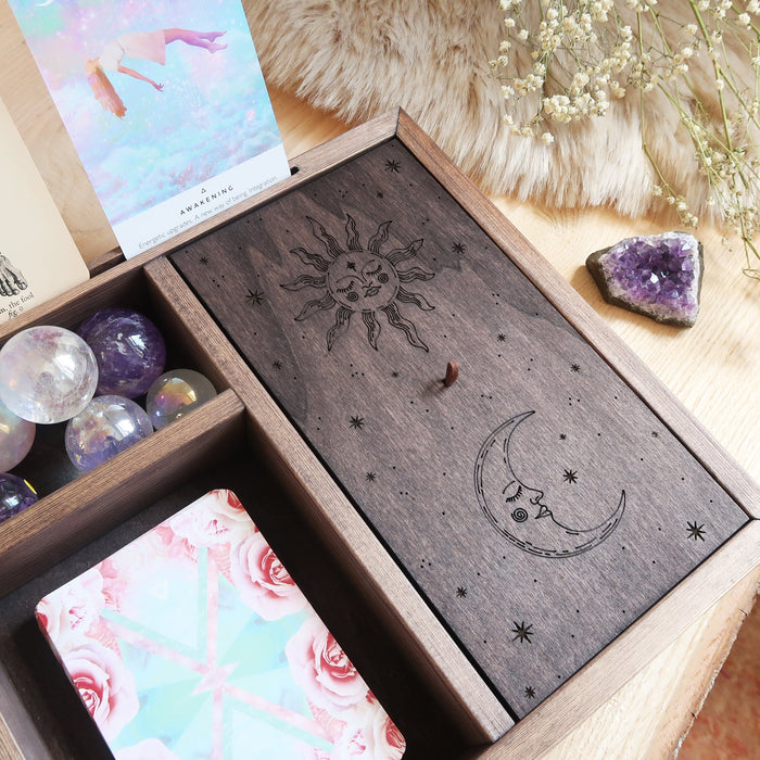 Sun & Moon Oracle Display Tarot Box