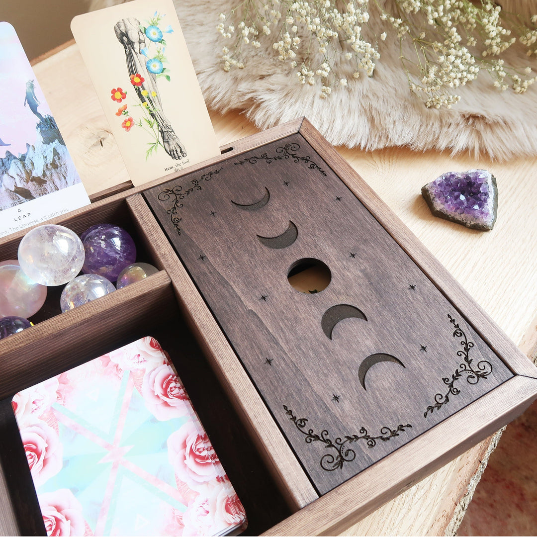 Moon Phase Oracle Display Tarot Box – Coppermoon