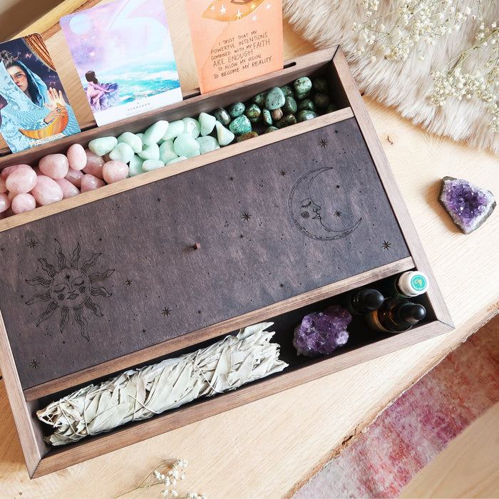 Sun & Moon Oracle Display Tarot Box