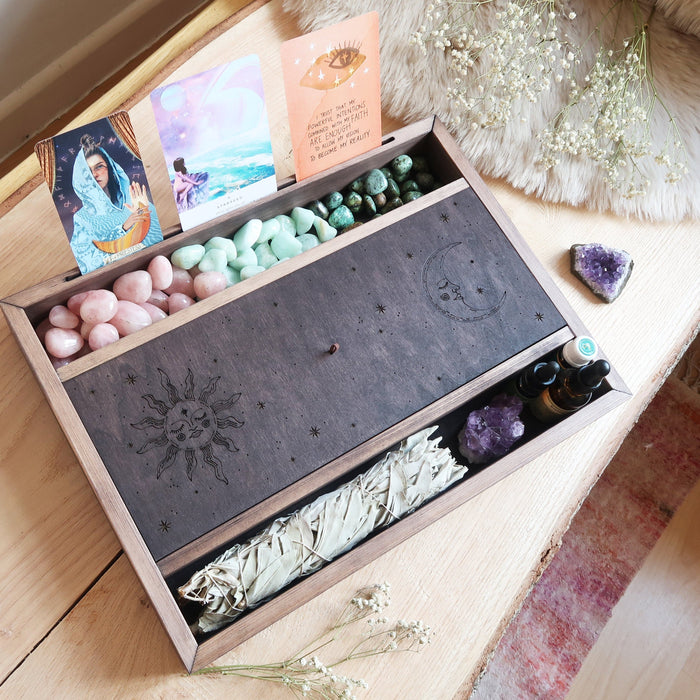 Sun & Moon Oracle Display Tarot Box
