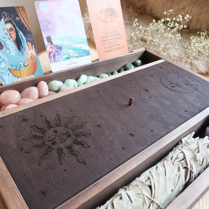 Sun & Moon Oracle Display Tarot Box
