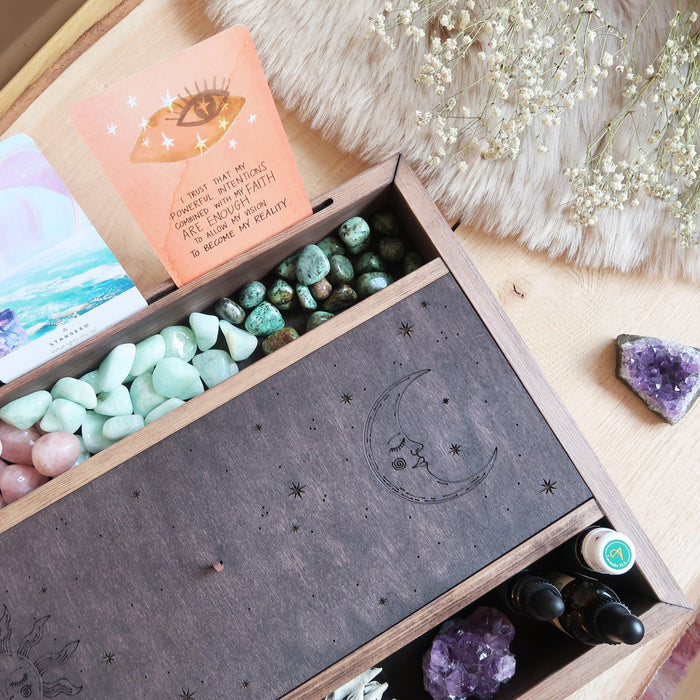 Sun & Moon Oracle Display Tarot Box