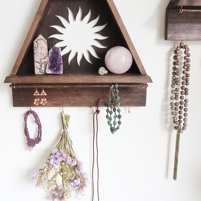 Sun & Moon Jewellery Storage Shelf