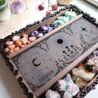 Major Arcana Tarot Crystal Storage  Box - coppermoonboutique