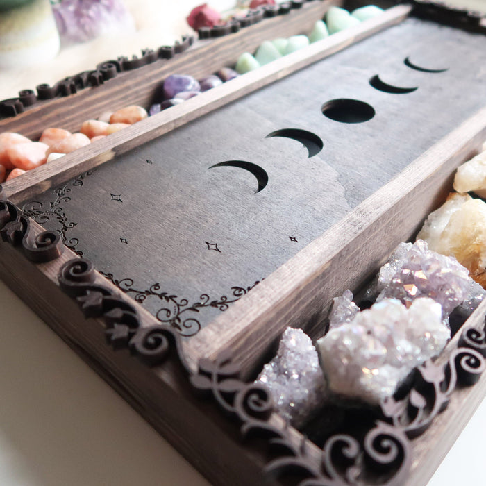 Moonphase Tarot Crystal Storage  Box - coppermoonboutique