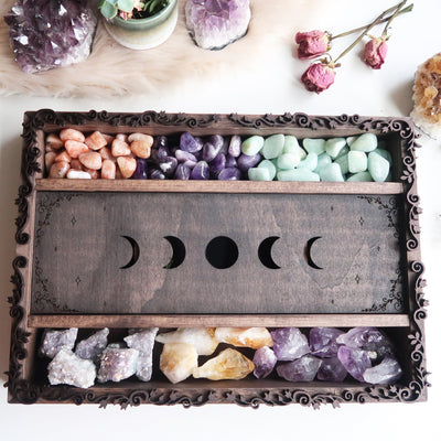 Moonphase Tarot Crystal Storage  Box - coppermoonboutique