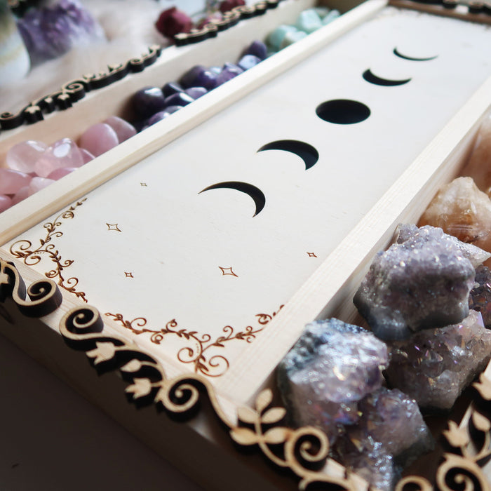 Moonphase Tarot Crystal Storage  Box - coppermoonboutique