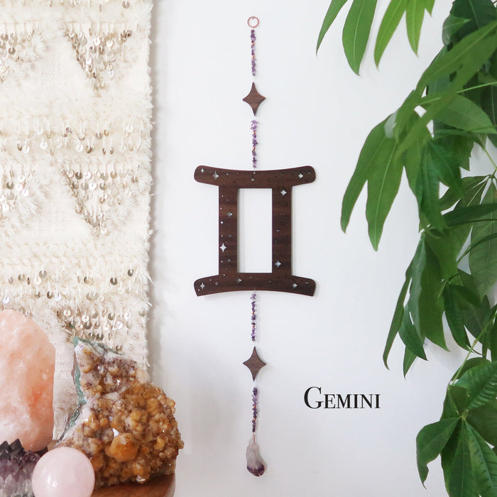 Zodiac Crystal Wall Hangings - coppermoonboutique