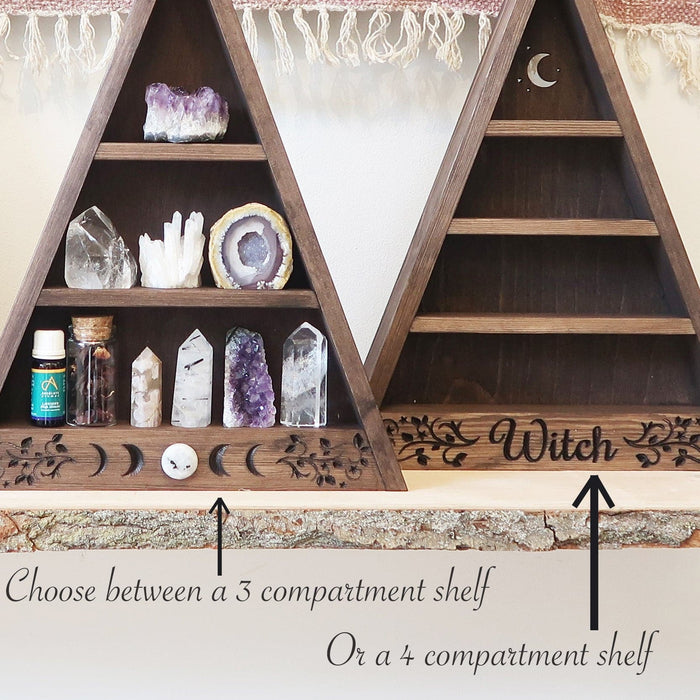 MOON CHILD Engraved Triangle Shelf - coppermoonboutique