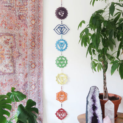 Chakra Gemstone Wall Art, Chakra Stones - coppermoonboutique