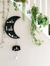 Large Moon and Lotus Hanging Shelf - coppermoonboutique