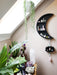 Large Moon and Lotus Hanging Shelf - coppermoonboutique