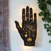 Wooden Palmistry Wall Lamp - coppermoonboutique