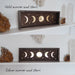 Mirror moonphase wooden altar art - coppermoonboutique